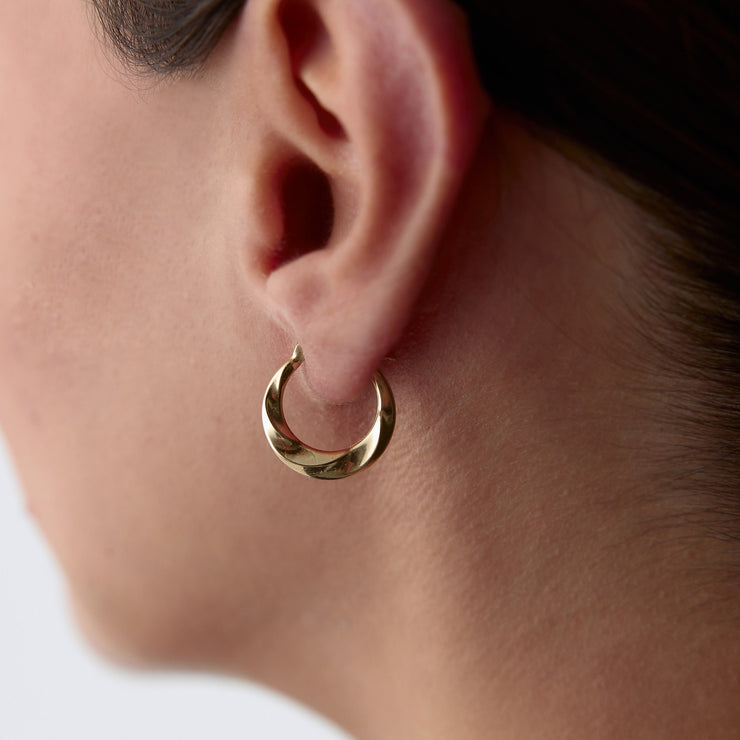 Curved Hoop Earrings