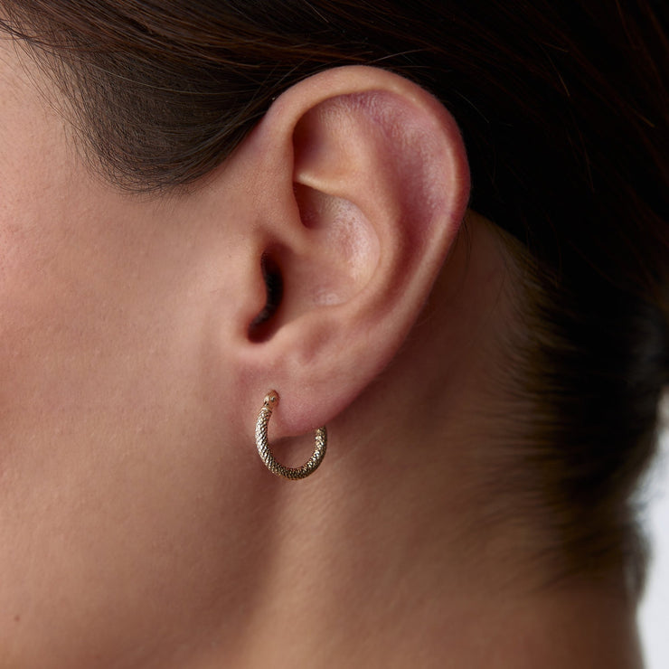 Glitter Mini Hoop Earrings