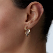 Trio Color Klef Hoop earrings