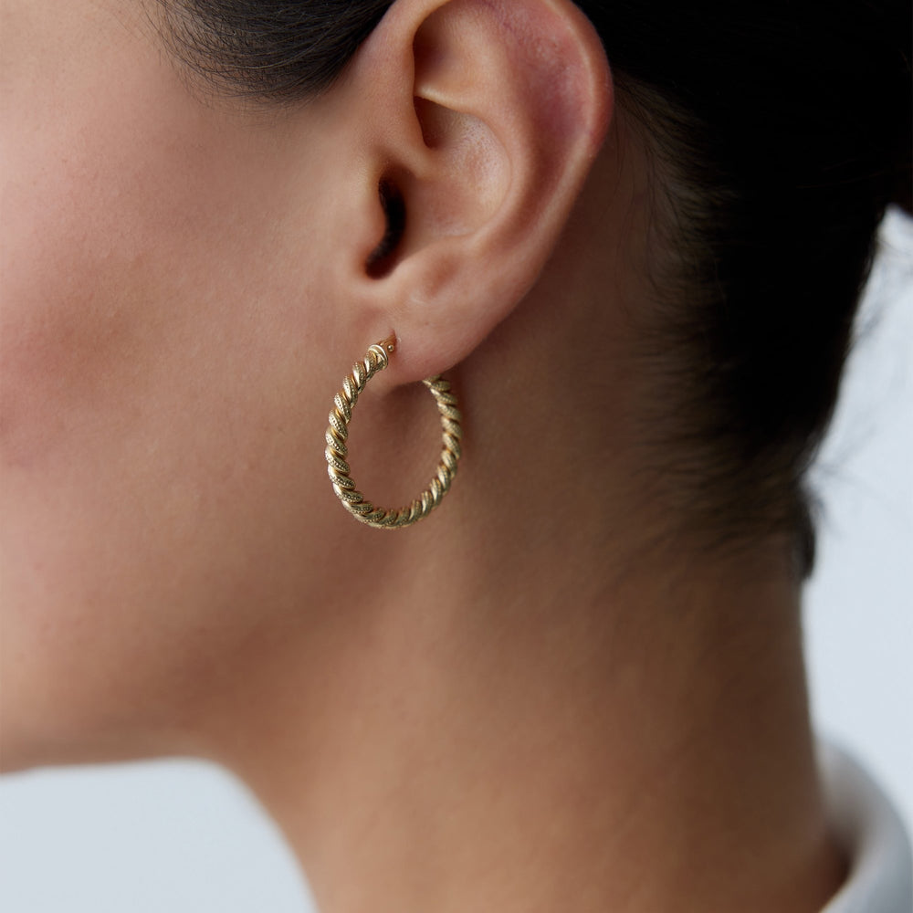 14k Gold Hoop Earring