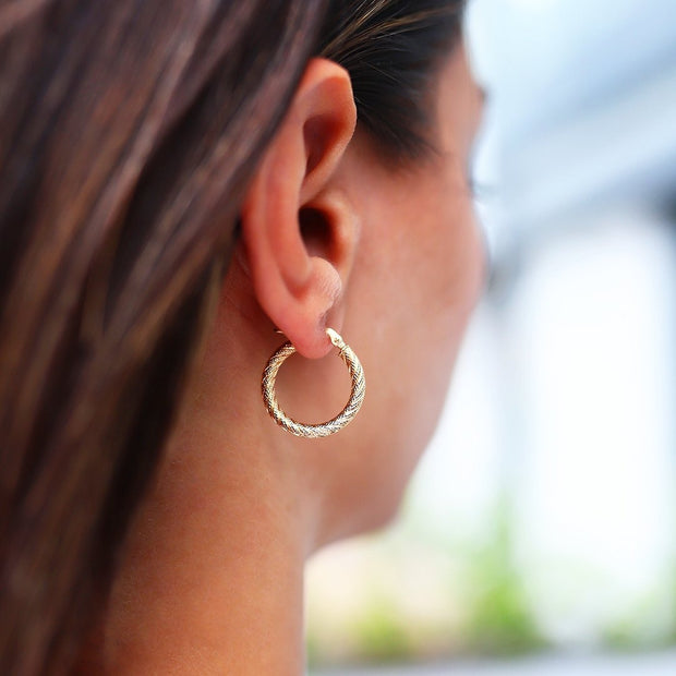 14k Gold Hoop Earrings