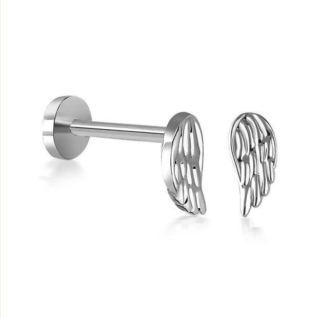 14k Gold Wing Model Tragus Piercing