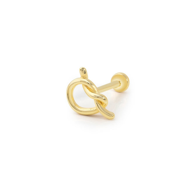 14k Gold Node Tragus Piercing