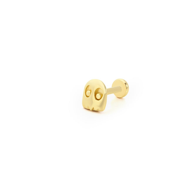 14k Gold PacMan Ghost Tragus Piercing