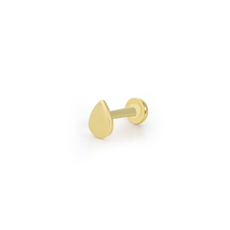 14k Gold Drop Model Tragus Piercing