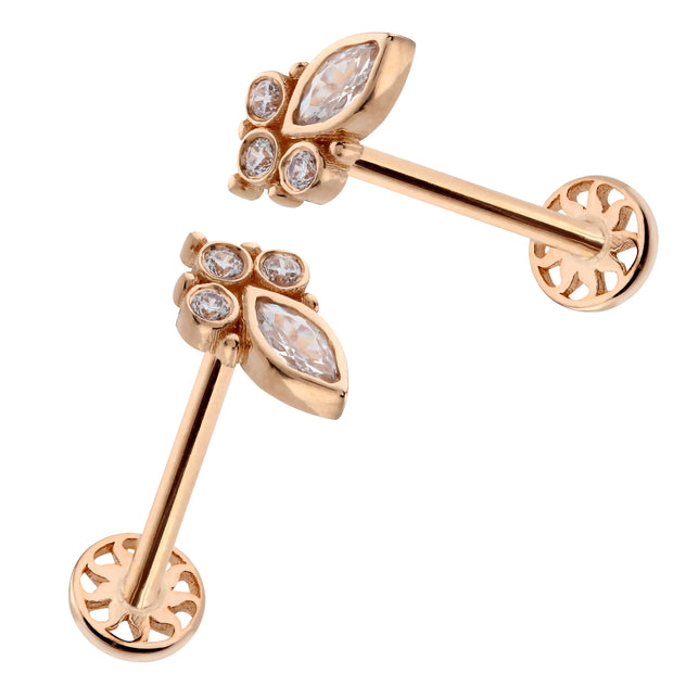 14k Gold Vintage Tragus Piercing