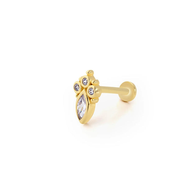 14k Gold Vintage Tragus Piercing