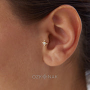 14k Gold Rudder Tragus Piercing