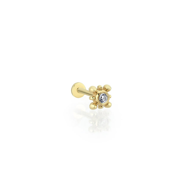 14k Gold Rudder Tragus Piercing