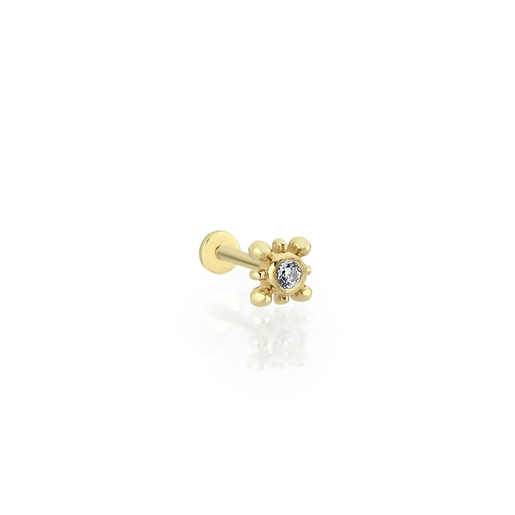 14k Gold Rudder Tragus Piercing