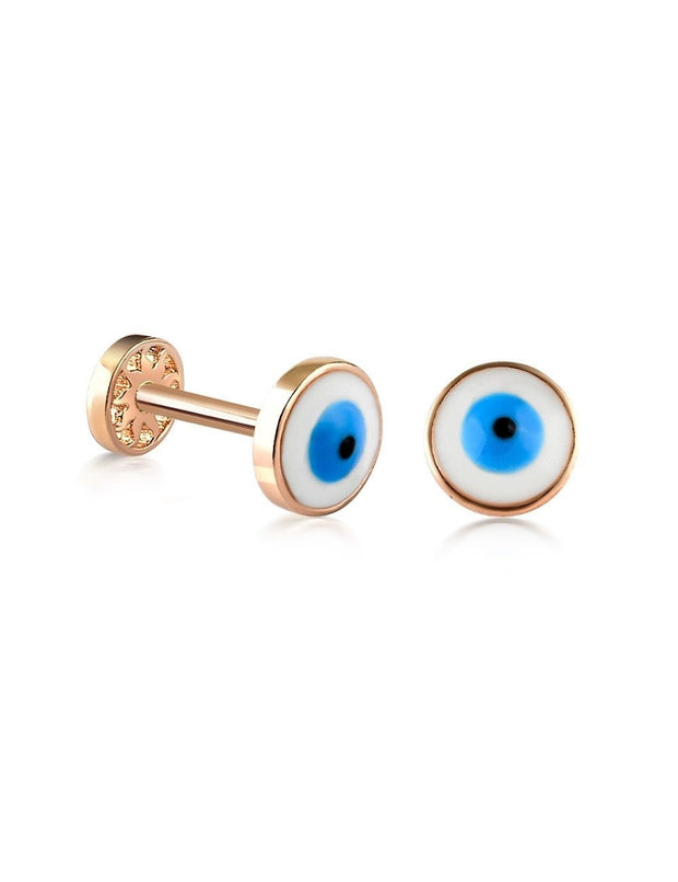 14k Gold Eye Greater Tragus Piercing