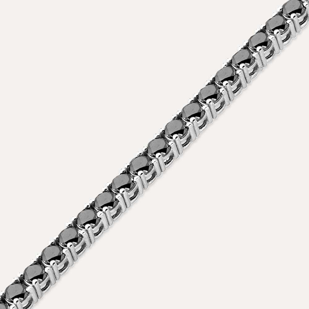 3.35ct Black Diamond Stone Waterway Bracelet,diamond bracelet, 3.35ct diamond bracelet