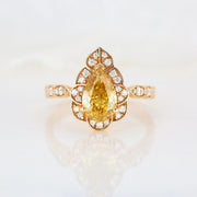 diamond ring, 1.53 ct. diamond ring, 1.53 ct. fancy yellow diamond ring