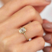 emerald ring, 1.0 ct. emerald ring, 1.0 ct. emerald vintage ring