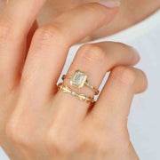 emerald ring, 1.00 ct. emerald ring, 1.00 ct. emerald vintage ring