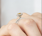 diamond ring, 0.40 ct. diamond ring, 0.40 ct. fancy yellow diamond ring