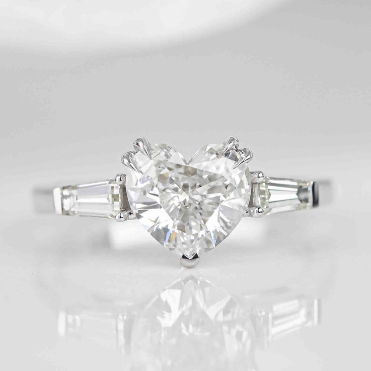 diamond ring, 1.53 ct. diamond ring, 1.53 ct. heart diamond ring