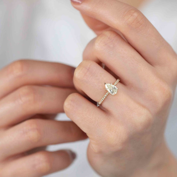 diamond ring, 1.01 ct. diamond ring