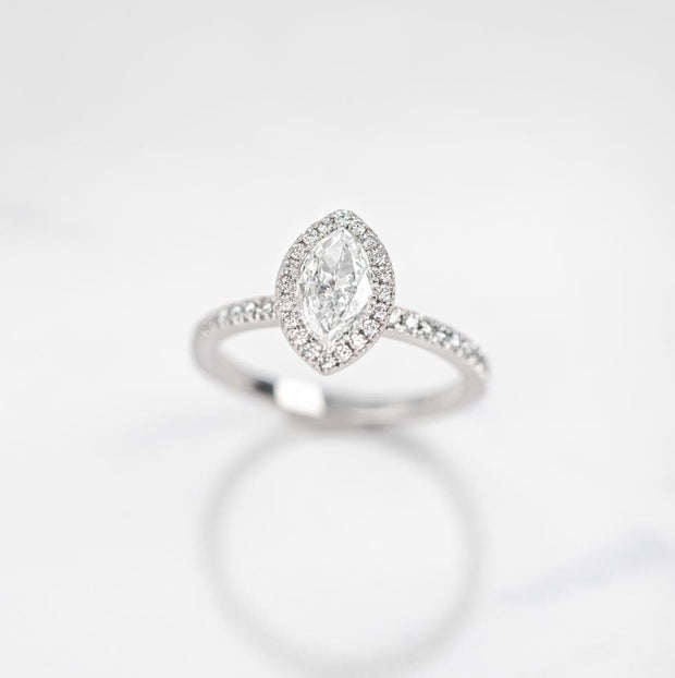 diamond ring, 0.71 ct. diamond ring, 0.71 ct. marquise diamond solitaire ring