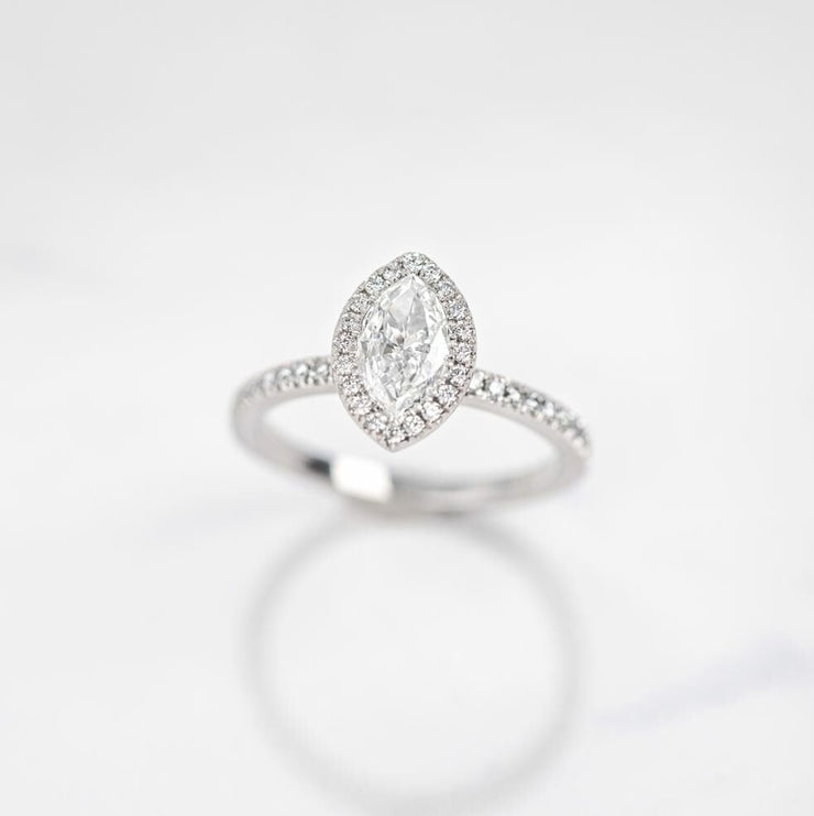 diamond ring, 0.71 ct. diamond ring, 0.71 ct. marquise diamond solitaire ring