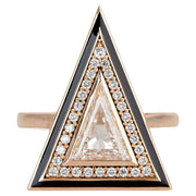 diamond ring, 1.06 ct. diamond ring, 1.06 ct. triangle diamond ring