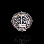 Men’s Sterling Silver King Crown Silver Ring