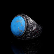 Men’s Sterling Silver Turquoise Ring