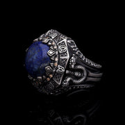 Men’s Sterling Silver Lapis Lazuli Ring
