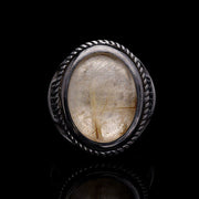 Men’s Sterling Silver Rutyl Quartz Ring