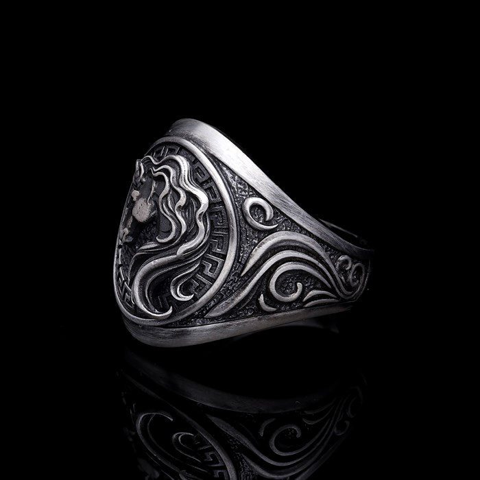 Men’s Sterling Silver Horse Ring