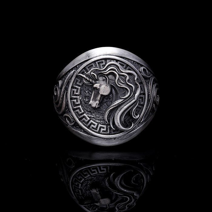 Men’s Sterling Silver Horse Ring