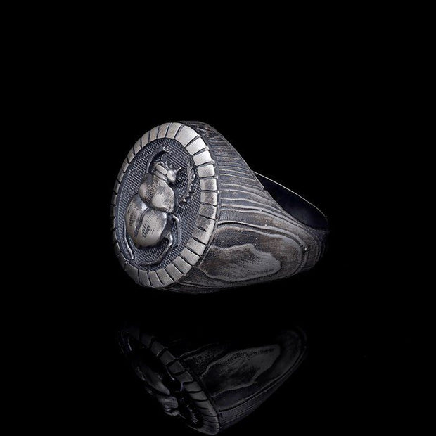 Men’s Sterling Silver Insect Silver Ring