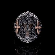 Men’s Sterling Silver Warrior Mask Ring