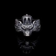 Men’s Sterling Silver Crowned King Ring