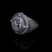 Men’s Sterling Silver Byzantine Ring