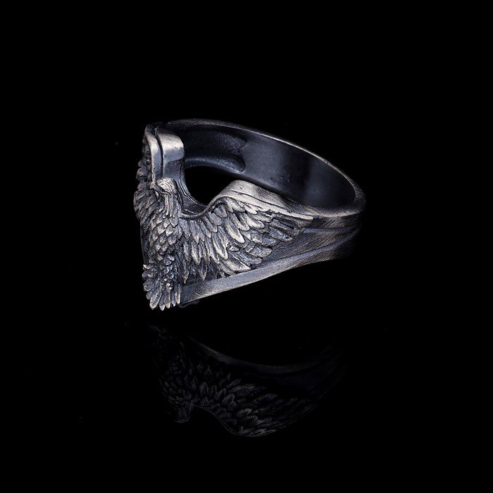 Men’s Sterling Silver Eagle Ring