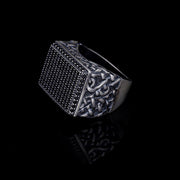 Men’s Sterling Silver Rectangle Ring