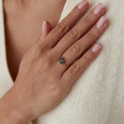 14k Gold Black Sunset Ring