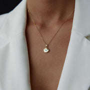 14k Gold Gold Fish Necklace - Solid 14k Gold Necklace