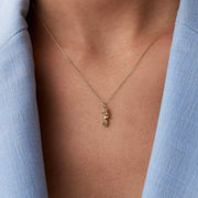 14k Gold Seahorse Necklace - Solid 14k Gold Necklace