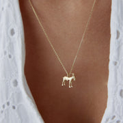 Goat Necklace in 14k Solid Gold - Solid 14k Gold Necklace