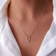 14k Gold 14k Solid Gold Bee Necklace - Solid 14k Gold Necklace