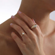 Heart Ring - Solid 14k Gold Ring
