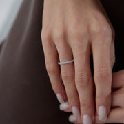 14K Gold Eternity Band Ring - Solid 14k Gold Ring