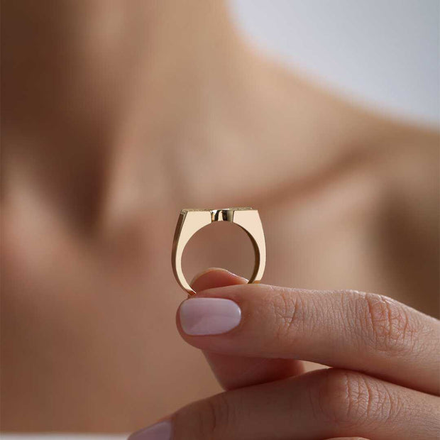 İnfinity Ring - Solid 14k Gold Ring