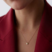 14k Gold Butterfly Necklace in 14k Gold - Solid 14k Gold Necklace