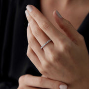 14K Gold Eternity Band Ring - Solid 14k Gold Ring