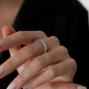 14K Gold Eternity Band Ring - Solid 14k Gold Ring