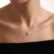 14k Gold Minimalist Lion Necklace - Solid 14k Gold Necklace