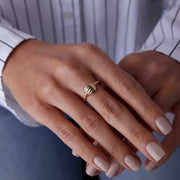 Croissant Ring 14k Gold - Solid 14k Gold Ring